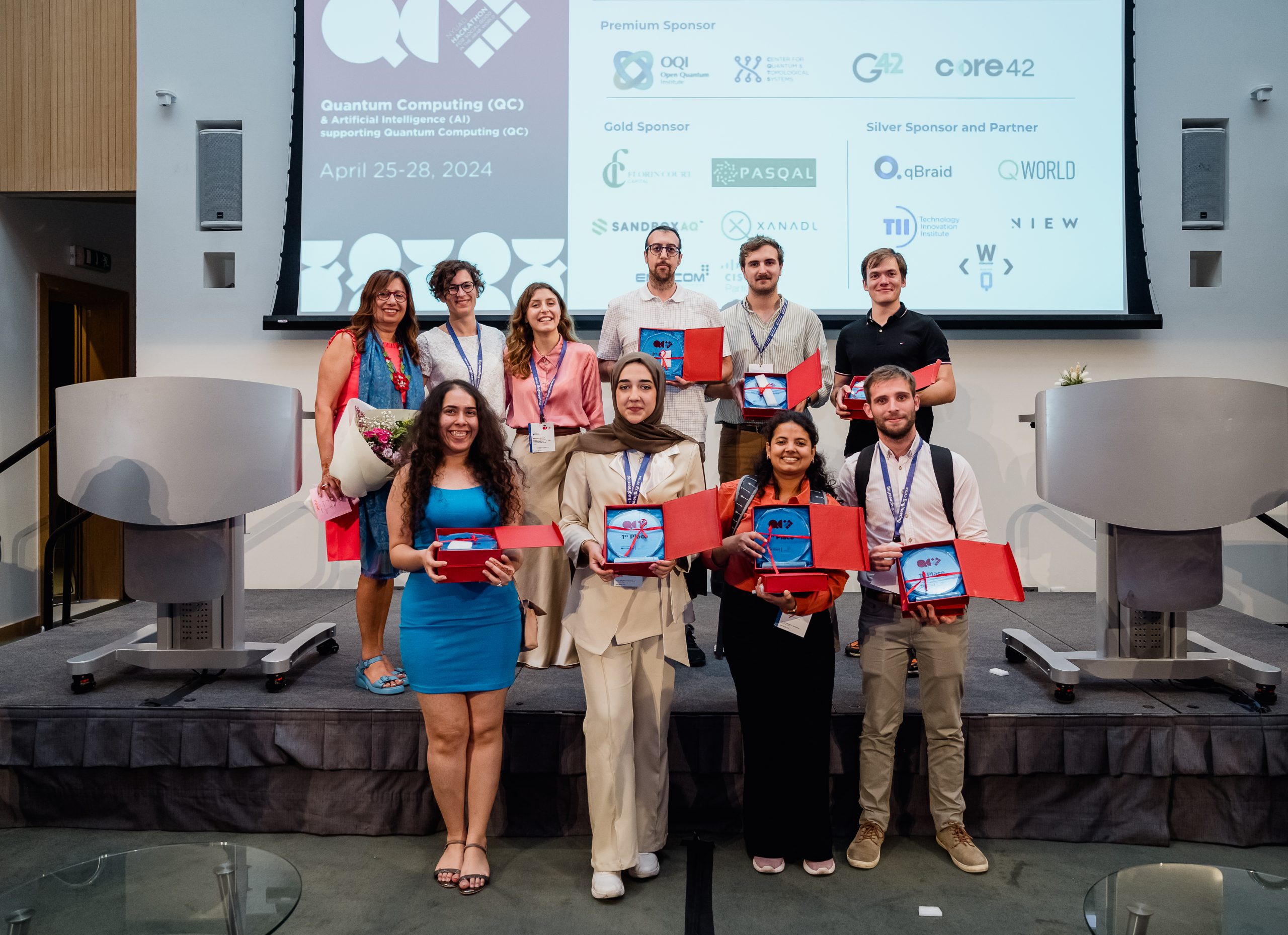 OQI sponsors students attending 12th Annual NYUAD International Hackathon for Social Good